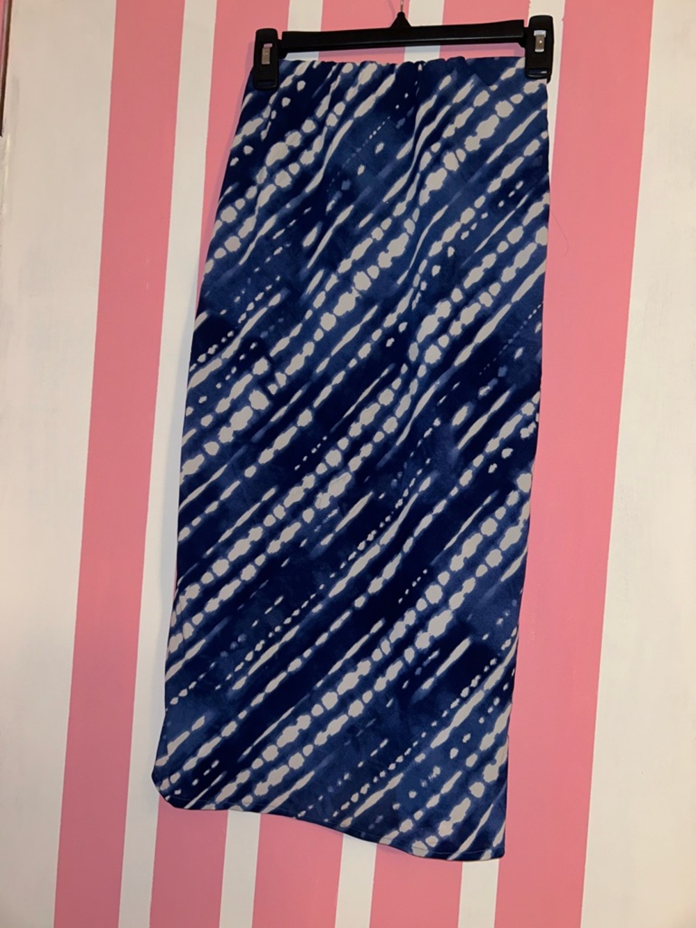 Blue Tie-Dye maxi skirt